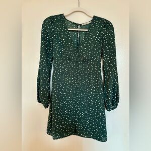 Abercrombie Long Sleeve V-Neck Mini Dress
